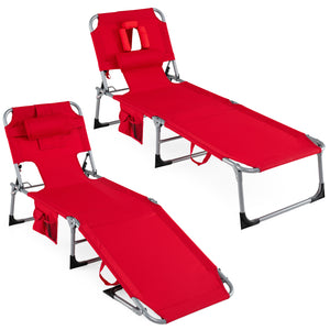 4-position adjustable back customized for different postures<br>2 footrest positions with flexible joints for more coziness<br>Built-in face hole and arm holes for face-down position<br>Removable head pillow enhances the comfort of lying<br>Folding chair 