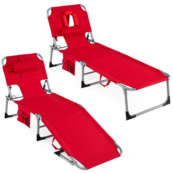 4-position adjustable back customized for different postures<br>2 footrest positions with flexible joints for more coziness<br>Built-in face hole and arm holes for face-down position<br>Removable head pillow enhances the comfort of lying<br>Folding chair 