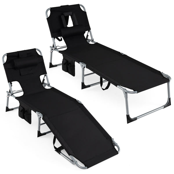 4-position adjustable back customized for different postures<br>2 footrest positions with flexible joints for more coziness<br>Built-in face hole and arm holes for face-down position<br>Removable head pillow enhances the comfort of lying<br>Folding chair 
