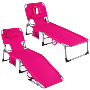 4-position adjustable back customized for different postures<br>2 footrest positions with flexible joints for more coziness<br>Built-in face hole and arm holes for face-down position<br>Removable head pillow enhances the comfort of lying<br>Folding chair 