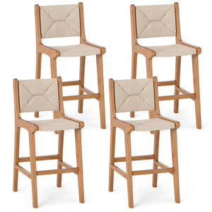 Designed for lasting outdoor appeal with hand-woven paper rope Provide a breathable seating experience for added comfort Its sun-protective feature ensures long-lasting performance Provide exceptional strength and natural beauty with solid teak wood Hold 