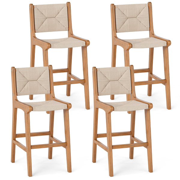 Designed for lasting outdoor appeal with hand-woven paper rope Provide a breathable seating experience for added comfort Its sun-protective feature ensures long-lasting performance Provide exceptional strength and natural beauty with solid teak wood Hold 