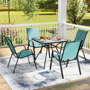 Stackable design for space-saving<br>Lightweight structure for easy movement<br>Fit your body curve perfectly with incline backrest and wide seat<br>Ergonomic armrest for arm relaxation<br>High-quality fabric for breathability and fast drying<br>Hold up t