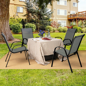 Stackable design for space-saving<br>Lightweight structure for easy movement<br>Fit your body curve perfectly with incline backrest and wide seat<br>Ergonomic armrest for arm relaxation<br>High-quality fabric for breathability and fast drying<br>Hold up t