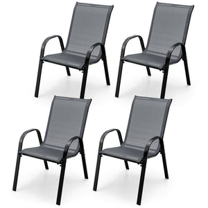 Stackable design for space-saving<br>Lightweight structure for easy movement<br>Fit your body curve perfectly with incline backrest and wide seat<br>Ergonomic armrest for arm relaxation<br>High-quality fabric for breathability and fast drying<br>Hold up t