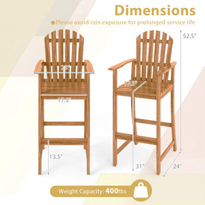 Maintain its high hardness and stability with solid acacia wood<br>Splinter-free surface for smooth and safe touch<br>Ensure reliable support for daily use with a 400 lbs strong loading capacity<br>Reinforced crossbars and adjustable foot pads for extra s
