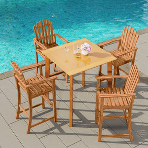 Maintain its high hardness and stability with solid acacia wood<br>Splinter-free surface for smooth and safe touch<br>Ensure reliable support for daily use with a 400 lbs strong loading capacity<br>Reinforced crossbars and adjustable foot pads for extra s