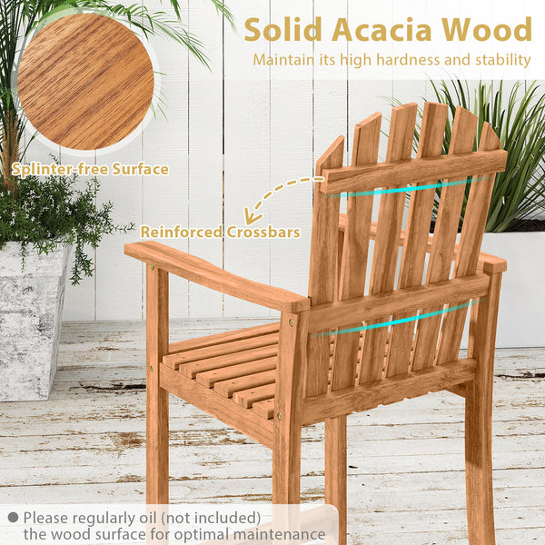 Maintain its high hardness and stability with solid acacia wood<br>Splinter-free surface for smooth and safe touch<br>Ensure reliable support for daily use with a 400 lbs strong loading capacity<br>Reinforced crossbars and adjustable foot pads for extra s