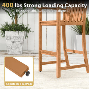 Maintain its high hardness and stability with solid acacia wood<br>Splinter-free surface for smooth and safe touch<br>Ensure reliable support for daily use with a 400 lbs strong loading capacity<br>Reinforced crossbars and adjustable foot pads for extra s