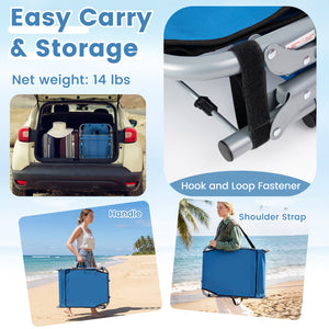 Face hole with U-shaped padding ensures comfortable lying face down<br>Arm openings provide additional relaxation during sunbathing<br>Face hole cover maintains cleanliness and offers more versatility<br>4-level adjustable backrest offers customizable rec