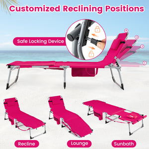 Face hole with U-shaped padding ensures comfortable lying face down<br>Arm openings provide additional relaxation during sunbathing<br>Face hole cover maintains cleanliness and offers more versatility<br>4-level adjustable backrest offers customizable rec