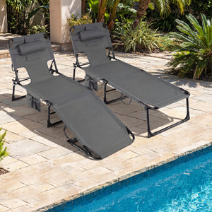 Face and arm slots for comfortable face-down lounging<br>Adjustable backrest ensures personalized reclining positions<br>Compact folding design makes it easy to transport and store<br>Equipped with a carry strap to facilitate mobility<br>Removable pillow 