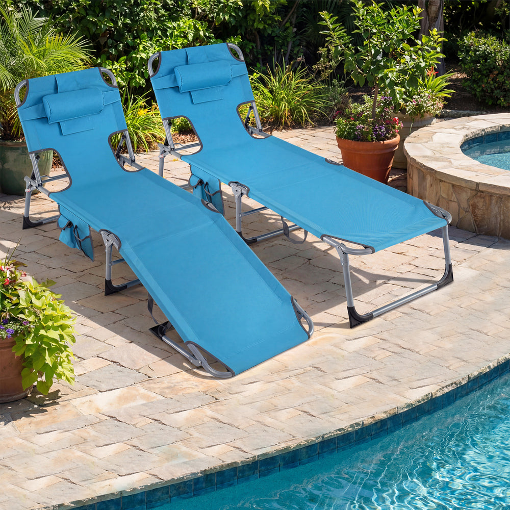 Face and arm slots for comfortable face-down lounging<br>Adjustable backrest ensures personalized reclining positions<br>Compact folding design makes it easy to transport and store<br>Equipped with a carry strap to facilitate mobility<br>Removable pillow 