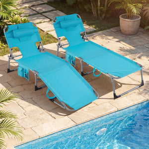 Face and arm slots for comfortable face-down lounging<br>Adjustable backrest ensures personalized reclining positions<br>Compact folding design makes it easy to transport and store<br>Equipped with a carry strap to facilitate mobility<br>Removable pillow 