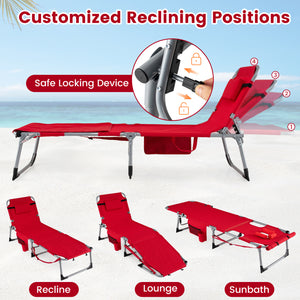 Face hole with U-shaped padding ensures comfortable lying face down<br>Arm openings provide additional relaxation during sunbathing<br>Face hole cover maintains cleanliness and offers more versatility<br>4-level adjustable backrest offers customizable rec