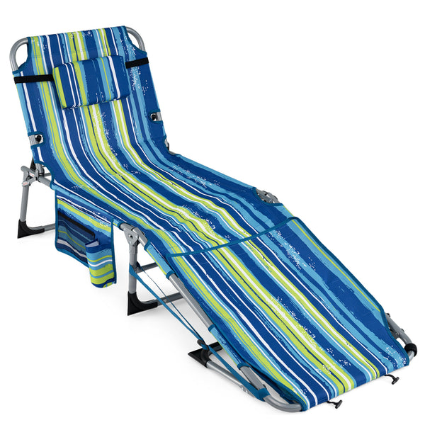 Face hole with U-shaped padding ensures comfortable lying face down<br>Arm openings provide additional relaxation during sunbathing<br>Face hole cover maintains cleanliness and offers more versatility<br>4-level adjustable backrest offers customizable rec