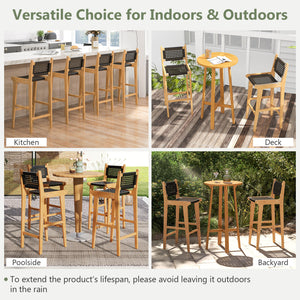 Indonesian teak wood offers perfect sturdiness and durability<br>Superior materials include premium PE rattan that is tear-proof and elegant<br>Boasts an inclined backrest that encourages proper posture<br>Designed with an elevated footrest for comfortabl