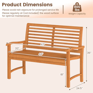 The teak wood combines robust strength with beautiful natural grain<br>Splinter-free surface for a safe and comfortable touch<br>Ensure lasting stability and reliability with sturdy construction<br>Support up to 800 lbs to accommodate 2 people sturdily<br