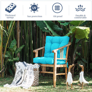 Superior sponge offers comfortable and soft sitting experience for you <br>Woven suede bedford cord provides smooth feeling and extra comfort <br>Convenient for you to suit different furniture with three-fold design <br>High quality string ties are not ea
