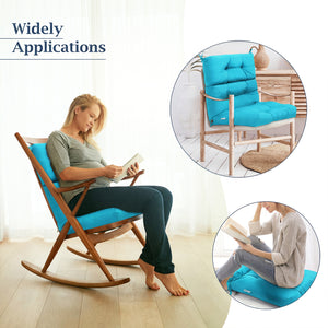 Superior sponge offers comfortable and soft sitting experience for you <br>Woven suede bedford cord provides smooth feeling and extra comfort <br>Convenient for you to suit different furniture with three-fold design <br>High quality string ties are not ea