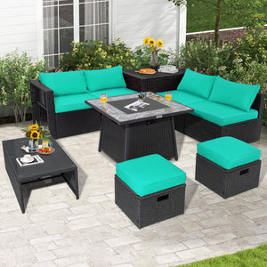 Deliver in 5 boxes  may arrive on the different days(White/Turquoise/Black)<br>Deliver in 4 boxes  may arrive on the different days(Gray/Red/Navy) <br>2 bags of screws are packed in the different boxes (1 bag of screws in the fire pit table box and anothe