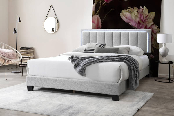 QUEEN BED W/ BUILT-IN LED LIGHTS