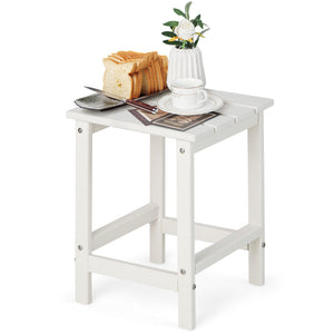 Remain its original color thanks to its sun-protective and colorfast HDPE material<br>Weather-resistant properties make this side table fit the outdoor environment<br>You can put this end table in the bathroom as well because it is waterproof<br>Endow thi