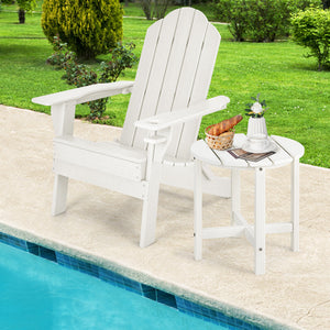 Remain its original color thanks to its sun-protective and colorfast HDPE material<br>Weather-resistant properties make this side table fit the outdoor environment<br>You can put this end table in the bathroom as well because it is waterproof<br>Endow thi