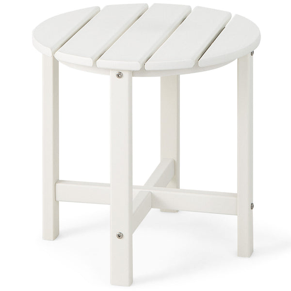 Remain its original color thanks to its sun-protective and colorfast HDPE material<br>Weather-resistant properties make this side table fit the outdoor environment<br>You can put this end table in the bathroom as well because it is waterproof<br>Endow thi