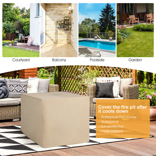 Deliver in 5 boxes  may arrive on the different days(White/Turquoise/Black)<br>Deliver in 4 boxes  may arrive on the different days(Gray/Red/Navy) <br>2 bags of screws are packed in the different boxes (1 bag of screws in the fire pit table box and anothe