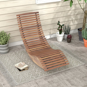 Enjoy pure relaxation by gently rocking back and forth<br>The bottom stoppers keep balance while rocking<br>High-quality acacia wood for strong stability and high durability<br>Enjoy spacious and breathable seating with widened and slatted seat<br>The hig