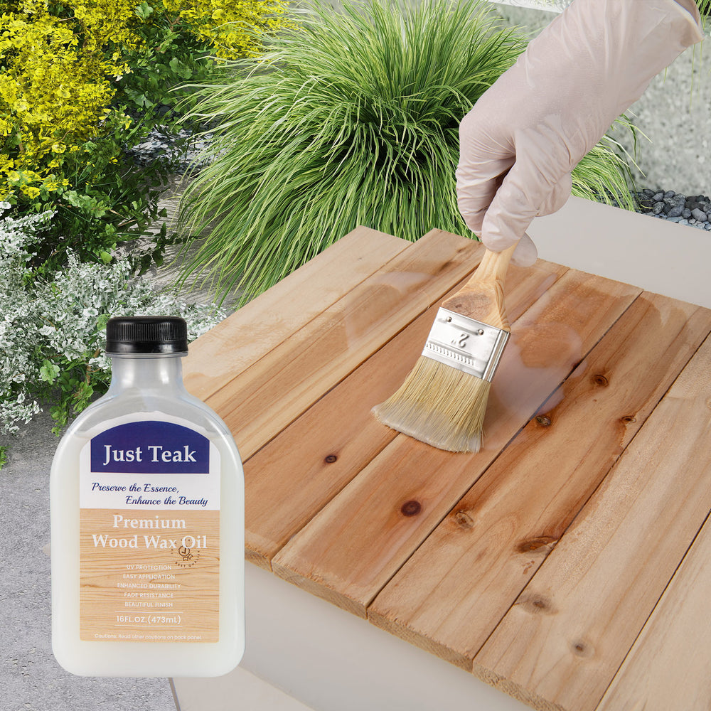 Restore and keep the natural beauty of wood<br>Beautiful finish to enhance the wood grain and color <br>Wood wax oil ensures sun protection and fade resistance <br>Boasts easy application  such as boat decks  fencing  unfinished or bare teak<br>Clear oil 
