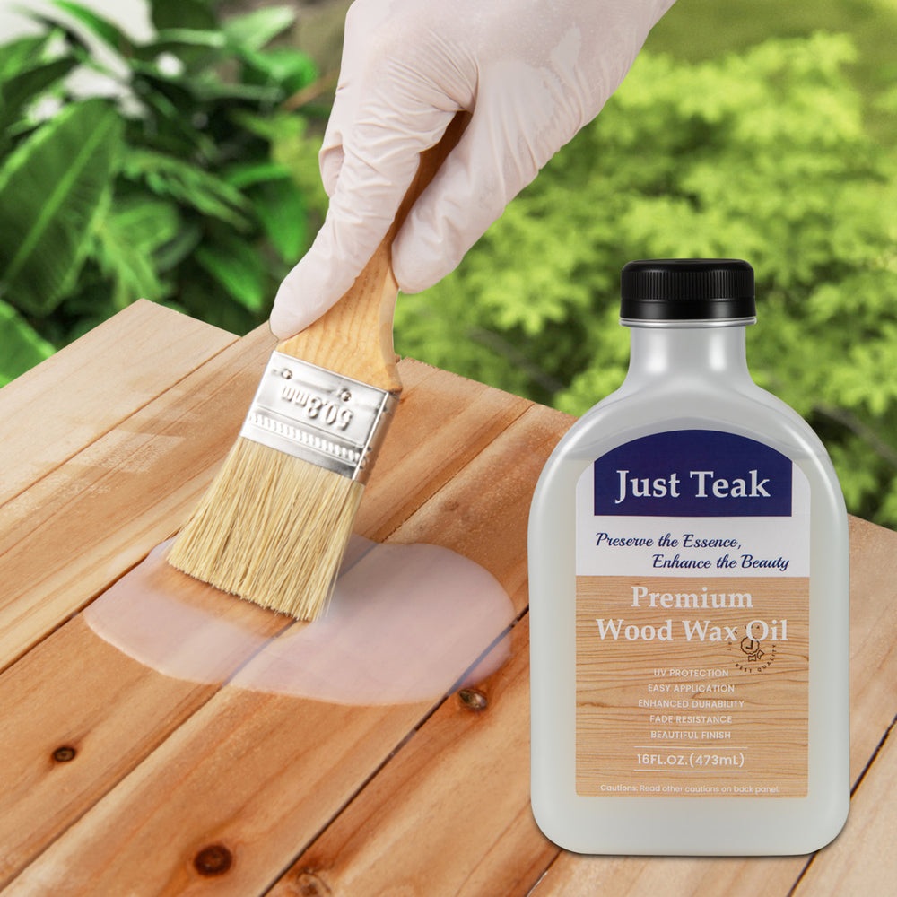 Restore and keep the natural beauty of wood<br>Beautiful finish to enhance the wood grain and color<br>Wood wax oil ensures sun protection and fade resistance<br>Boasts easy application  such as boat decks  fencing  unfinished or bare teak<br>Clear oil wi
