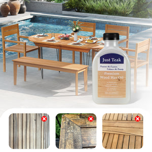 Restore and keep the natural beauty of wood<br>Beautiful finish to enhance the wood grain and color<br>Wood wax oil ensures sun protection and fade resistance<br>Boasts easy application  such as boat decks  fencing  unfinished or bare teak<br>Clear oil wi
