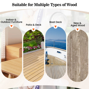 Restore and keep the natural beauty of wood<br>Beautiful finish to enhance the wood grain and color<br>Wood wax oil ensures sun protection and fade resistance<br>Boasts easy application  such as boat decks  fencing  unfinished or bare teak<br>Clear oil wi