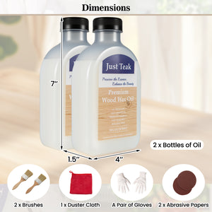 Restore and keep the natural beauty of wood<br>Beautiful finish to enhance the wood grain and color<br>Wood wax oil ensures sun protection and fade resistance<br>Boasts easy application  such as boat decks  fencing  unfinished or bare teak<br>Clear oil wi