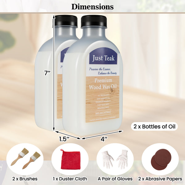 Restore and keep the natural beauty of wood<br>Beautiful finish to enhance the wood grain and color<br>Wood wax oil ensures sun protection and fade resistance<br>Boasts easy application  such as boat decks  fencing  unfinished or bare teak<br>Clear oil wi
