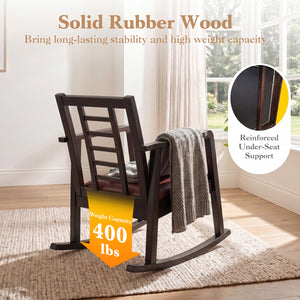 Reinforced under-seat support for additional stability<br>Quiet and gentle motion for ultimate relaxation with smooth rocking<br>The sturdy base ensures a stable and balanced rocking experience<br>Solid rubber wood brings long-lasting stability and high w
