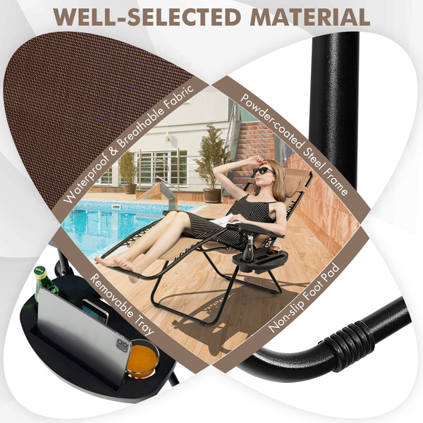 High quality and brand new<br>Steel tubes frame  durable and sturdy<br>Incline and adjustable back to fit your body<br>A removable headrest comes with to add comfort<br>With a removable cup and magazine holder<br>Lightweight and easy for transporting<br>W