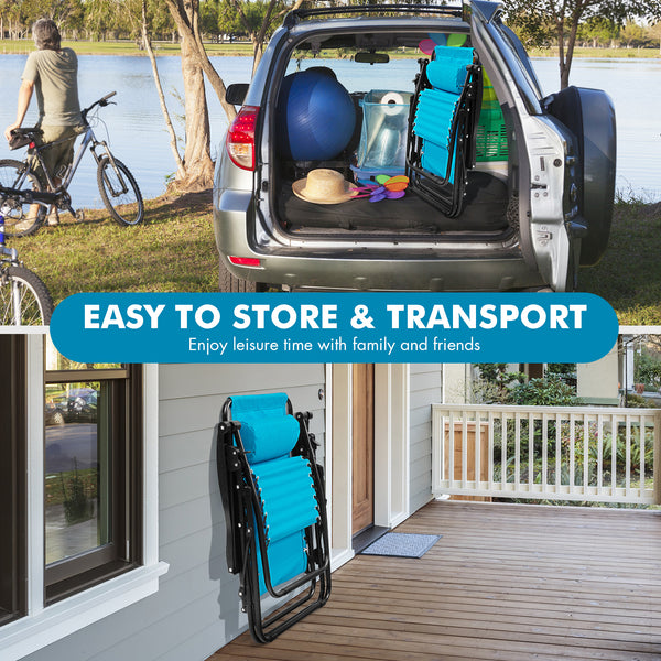 High quality and brand new<br>Steel tubes frame  durable and sturdy<br>Incline and adjustable back to fit your body<br>A removable headrest comes with to add comfort<br>With a removable cup and magazine holder<br>Lightweight and easy for transporting<br>W