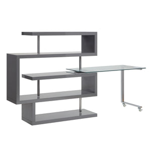 Raceloma - Writing Desk - Clear Glass