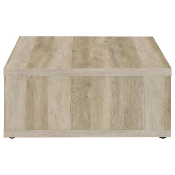 Frisco - Square Engineered Wood Coffee Table - Distressed Pine