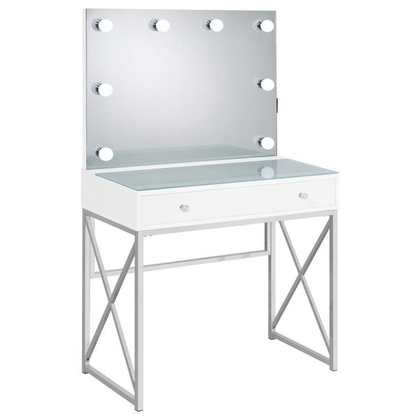  mirror and stool. Perfect for makeup and hair