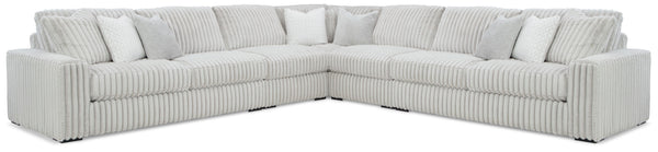 Donâ€™t want to sacrifice standout style for majorly cozy seating? This sectional pairs bold character with sink-in comfort. Its retro-cool jumbo cord over feather-blend cushions creates a luxuriously soft lounging experience. With this sectional, you can
