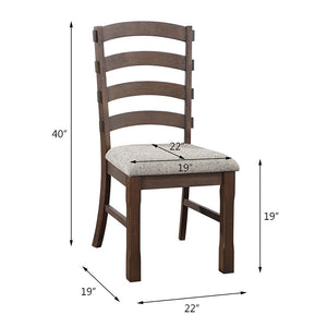 Pascaline - Side Chair (Set of 2) - Gray Fabric