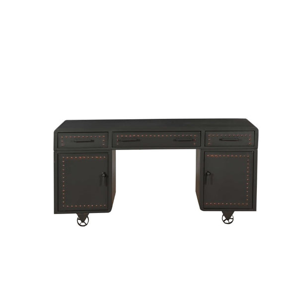  while keeping all your essentials neatly and safely tucked away. The gray finish and industrial style whe