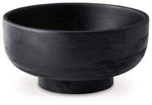 Elevate your tablescape with this bowl. Utterly contemporary in a black finish, it acts as a functional addition to dinner parties as you showcase and serve culinary creations. Or keep it as a decorative piece for coffee table displaysâ€”itâ€™s stunningly