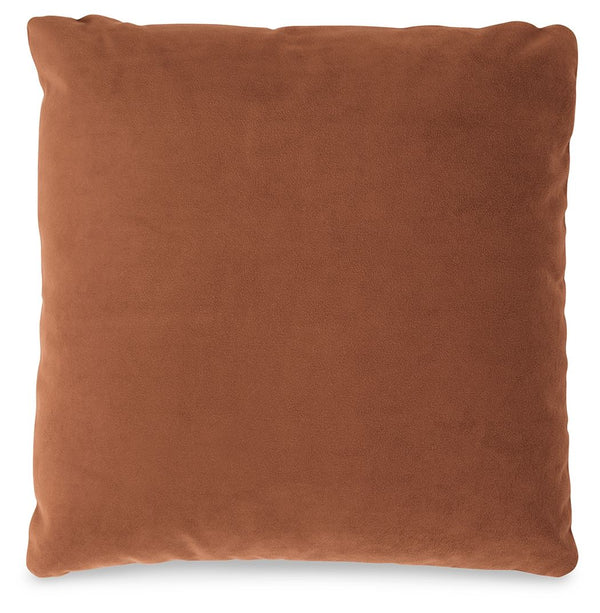 This pillow is made for lovers of luxe style and velvety comfort. Decadently soft in a shade of spice, itâ€™s an unassuming way to dress up your contemporary decor. Pair this pillow with pieces from the same palette, or use it to add a hint of color to a 