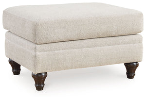 Seeking simple, transitional style? Enter this ottoman. Its commitment to carefree comfort is right at home with your relaxed living room aesthetic. A subtle chevron effect elevates the everyday charm of the neutral fabric, while a classic silhouette keep
