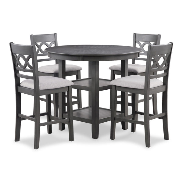 Cori - 5 Piece Counter Dining Set - Gray
